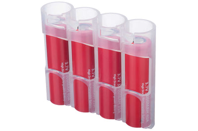 Storacell Slimline 4 18650 Battery Caddy (Clear)