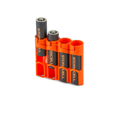 Storacell Slimline 4 18650 Battery Caddy (Orange)