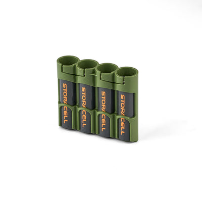 Storacell Slimline 4 18650 Battery Caddy (Military Green)