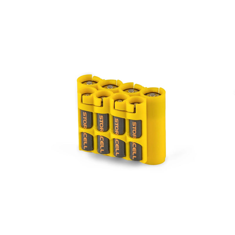 Storacell AA/AAA Combo Battery Caddy (Yellow)