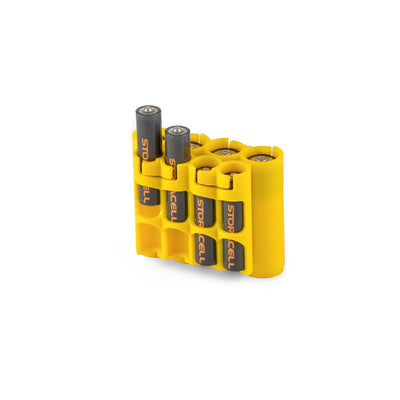 Storacell AA/AAA Combo Battery Caddy (Yellow)