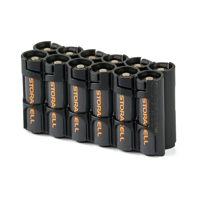 Storacell 12 AA Battery Caddy (Tuxedo Black)