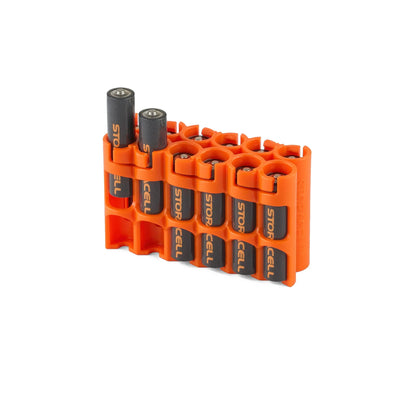 Storacell 12 AAA Battery Caddy (Orange)