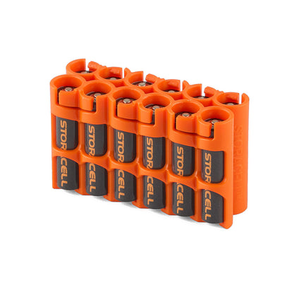 Storacell 12 AAA Battery Caddy (Orange)