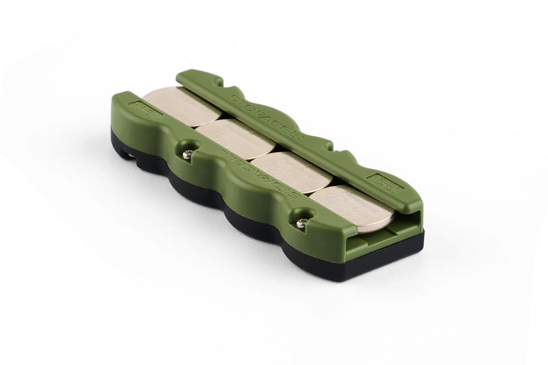 Storacell Magnetic Button Caddy CR2032 x4 (Military Green/Black)