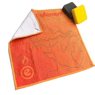 Outdoor Element Camp Kitchen Cleaning Kit 2x Silicone Sponges + Camp Wash Towel