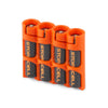 Storacell Slimline 4 AAA Battery Caddy (Orange) - Image 1