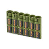 Storacell Slimline 6 AAA Battery Caddy (Military Green) - Image 1