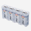 Storacell Slimline 4 9V Battery Caddy (Clear) - Image 1