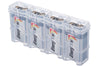 Storacell Slimline 4 9V Battery Caddy (Clear) - Image 2