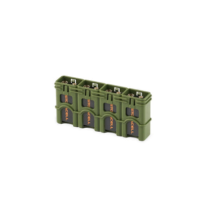 Storacell Slimline 4 9V Battery Caddy (Military Green)