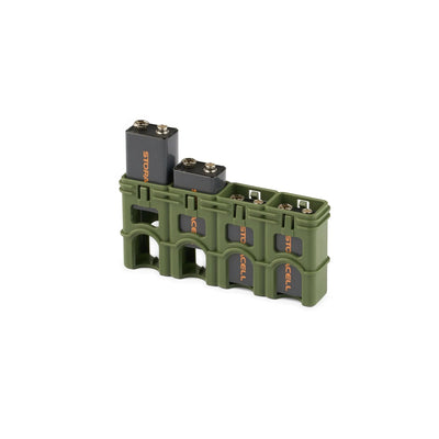 Storacell Slimline 4 9V Battery Caddy (Military Green)