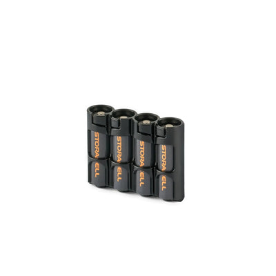 Storacell Slimline 4 AA Battery Caddy (Tuxedo Black)