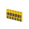 Storacell Slimline 6 AA Battery Caddy (Yellow) - Image 1