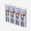Storacell Slimline 4 AA Battery Caddy (Clear) - Image 1