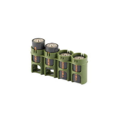 Storacell Slimline 4 C Battery Caddy (Military Green)
