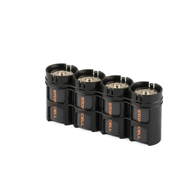 Storacell Slimline 4 D Battery Caddy (Tuxedo Black)