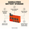 Storacell 12 AA Battery Caddy (Orange) - Image 3