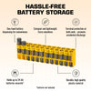 Storacell 24 AA Battery Caddy (Yellow) - Image 3