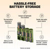 Storacell Slimline 4 AA Battery Caddy (Military Green) - Image 4
