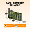 Storacell Slimline 6 AA Battery Caddy (Military Green) - Image 4