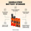 Storacell Slimline 4 AAA Battery Caddy (Orange) - Image 4