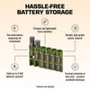 Storacell Slimline 6 AAA Battery Caddy (Military Green) - Image 4