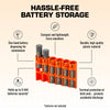Storacell Slimline 6 AAA Battery Caddy (Orange) - Image 4