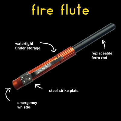 Outdoor Element Fire Flute Whistle / Firestarter